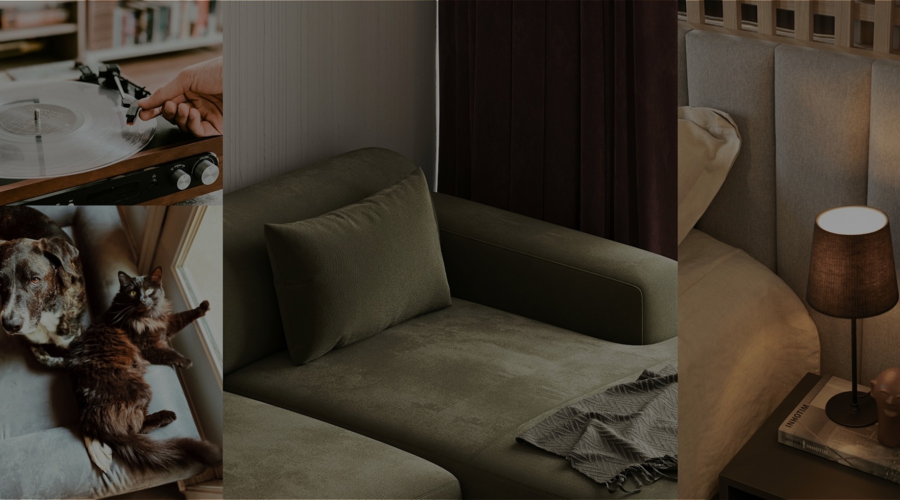 collage of luxurious interiors