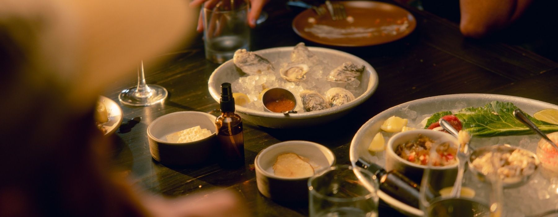 Live the Boulder lifestyle close-up of plates and food